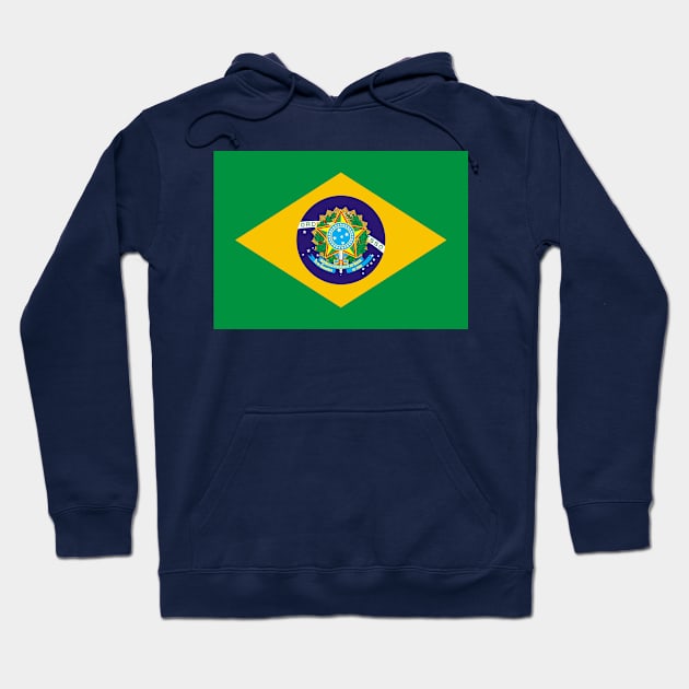 Brasil Flag - Brazilian Pride Hoodie by Historia